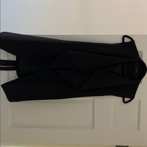 Black Zara long vest